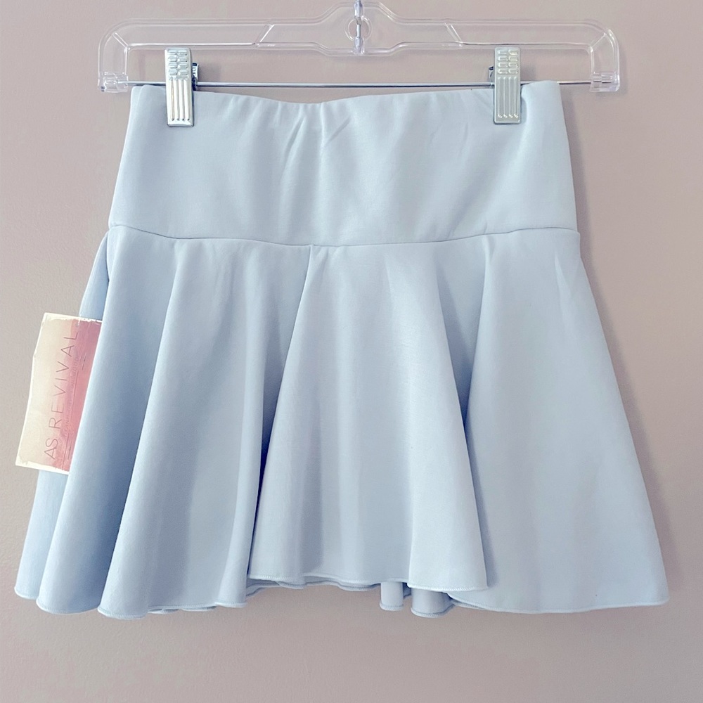 Light Blue Tennis Skirt, XS